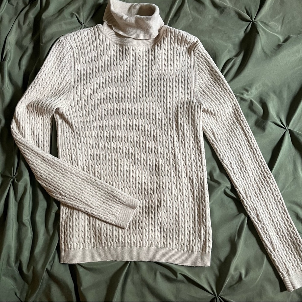 Croft and Barrow Cotton Turtleneck Sweater Cotton